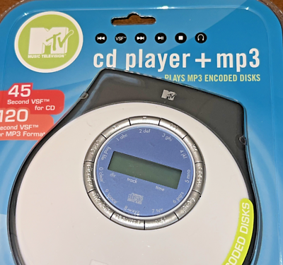 Sealed 2002 Official MTV Portable CD Player MP3 Model 6449/SA