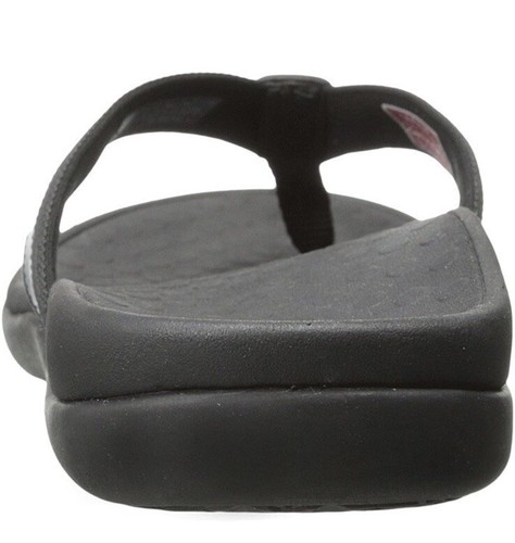 Vionic Sandal Tide Black Patent Sandal Flip Flip Womens 12 Arch Support New - Picture 7 of 7