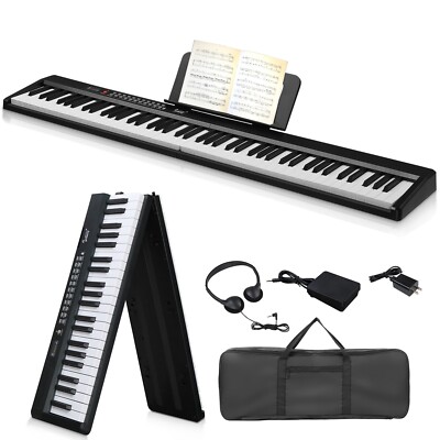  FAST SHIPPING & FREE! 88 Key Foldable Electric Piano/Keyboard +MIDI +USB!
