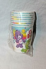 NEW IN PACKAGE BABY CARE BEARS 8 PAPER CUPS PARTY SUPPLIES