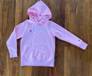 girls pink champion hoodie