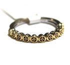 New 925 Sterling Silver gold plated .03ct SI2 H diamond cluster ring 2.1g 6.25 — photo 1