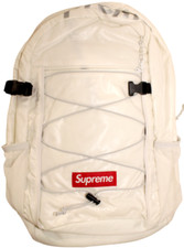 Supreme Cordura FW17 Ripstop Nylon Backpack White - 100 Authentic