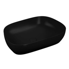 VitrA Options Aufsatzwaschtisch mit VitrAclean schwarz matt 5993B483-0016