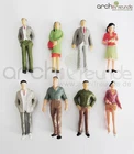 8 x Model Figurines, Standing, for Diecast 1:25, Railway LGB G Gauge