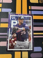 2021 Bowman Platinum Precious Elements Royce Lewis /250 Purple Twins SP #PE-13