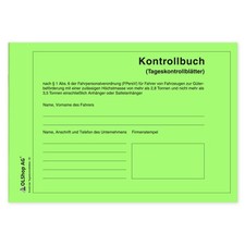 100 Pers&ouml;nliche Kontrollb&uuml;cher DIN A5 quer Tagesbl&auml;tter Fahrtenbuch Kontrollbuch