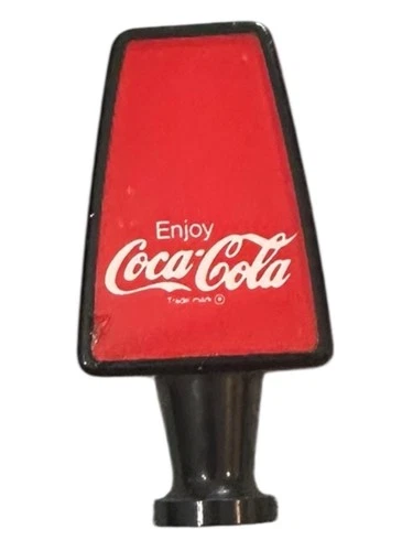 Vintage “Enjoy Coca Cola” Soda Fountain Tap  Handle Knob Tomb Stone Double Sided