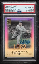 PSA/DNA 2004 Topps Tribute Hall of Fame Bob Feller Certified Authentic Auto HOF
