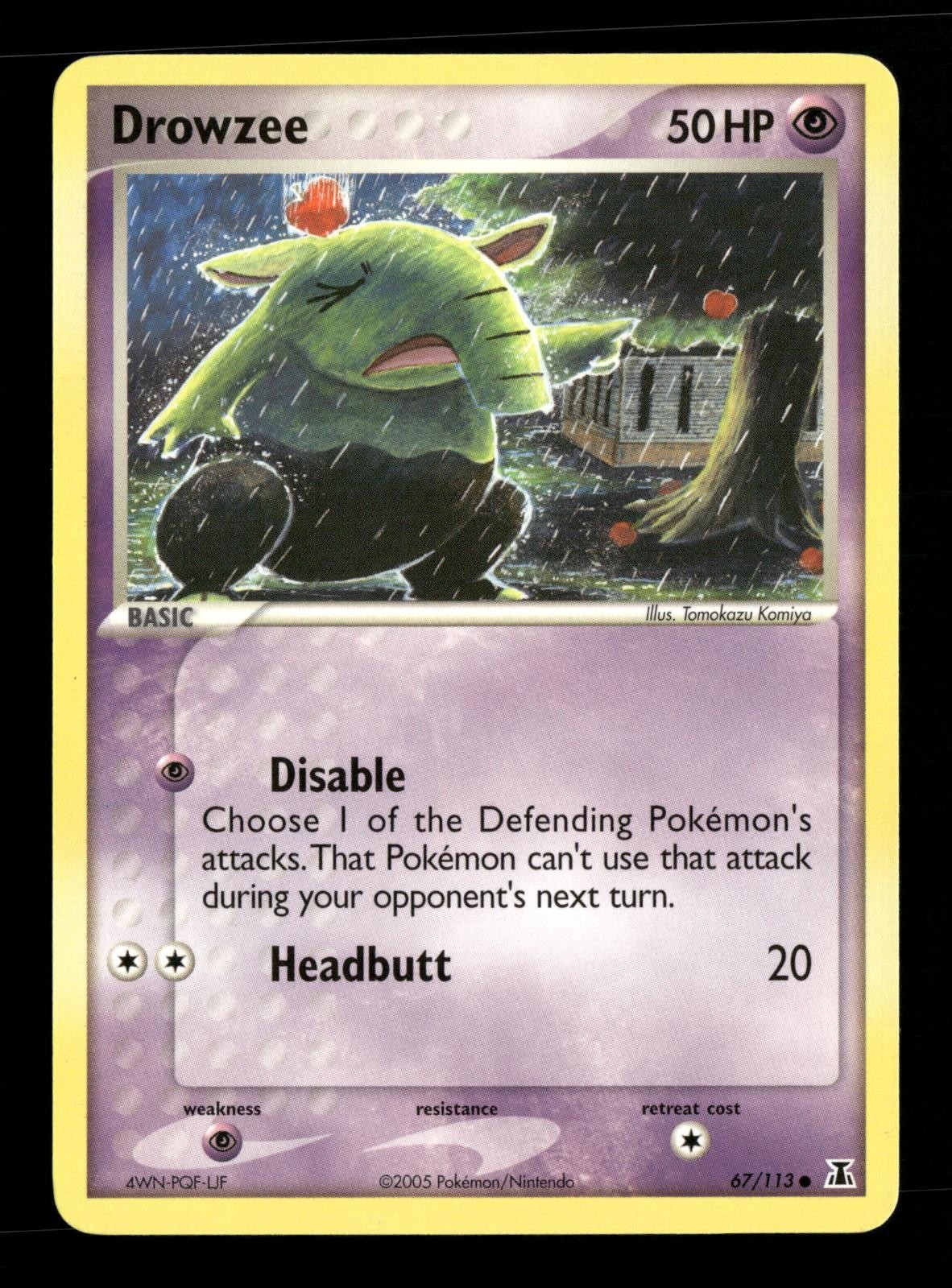 Drowzee Delta Species 67/113 Pokemon Near Mint Tomokazu Komiya