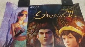 Shenmue II and 3 Poster lot of 2 Store Display Poster JP Import PS4 PC Dreamcast