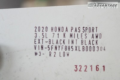 2020-21 HONDA PASSPORT AWD 9-SPEED AUTOMATIC TRANSMISSION GEAR BOX