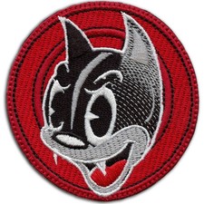 Iconic Kids Cartoon Patch Round Cat Face Portrait Embroidered Iron On