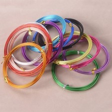 5 Rolls Soft Aluminum Metal Beading Wire 1mm 1.5mm 2mm For Jewelry Making DIY