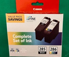 Genuine Canon 285/286 Ink Cartridge Combo for Canon 7720 7820 Printer- OEM- NEW