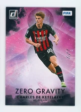 2022-23 Charles De Ketelaere Panini Donruss Zero Gravity Black AC Milan Card 1/1