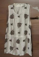 Madewell Sleeveless Blouse Women XS Viscose Floating Paisley Button Tank Top