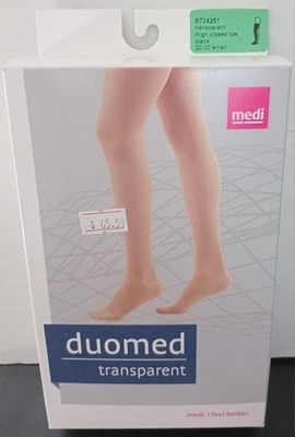 Mediven Duomed Transparent Pantyhose 20-30 mmHg Black Small