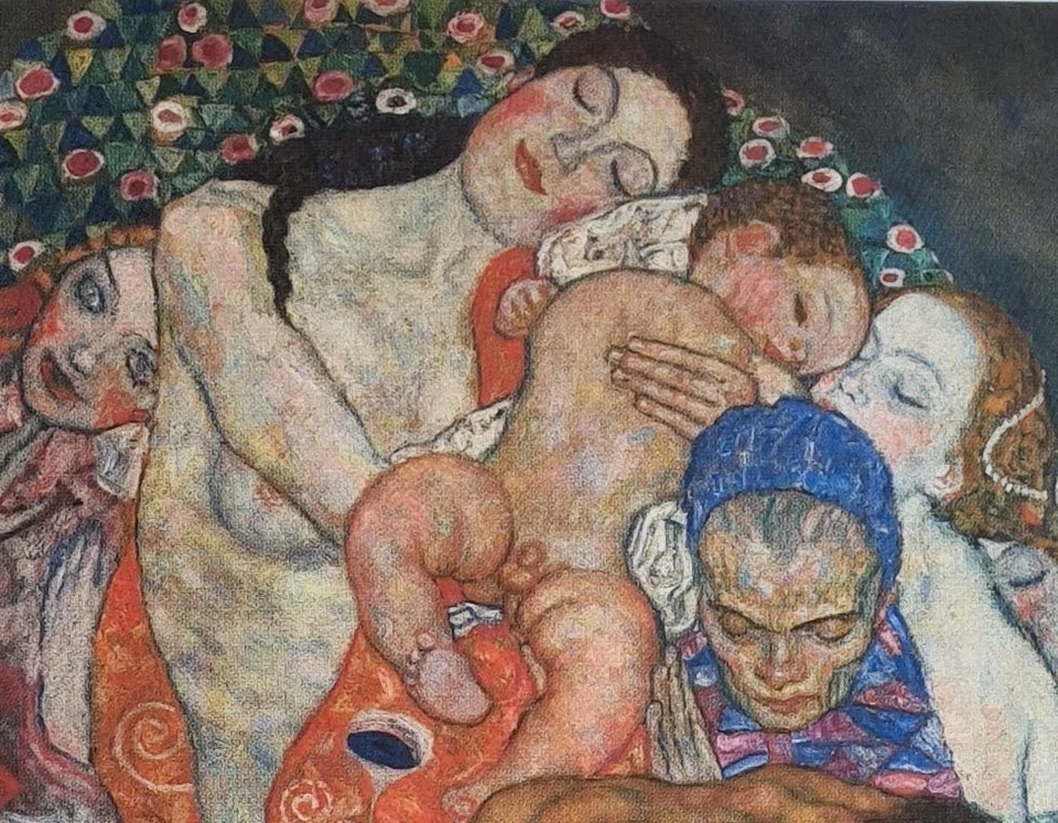 GUSTAV KLIMT * Death and Life * 70 x 50 cm * signed lithograph *limited # 16/200 - Bild 4 von 4