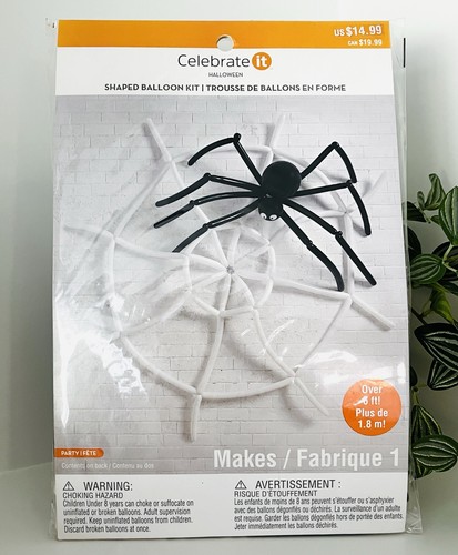 Celebrate It Halloween Spinnennetz Ballon Set, Party Requisite, Neu mit Etikett - Bild 1 von 2