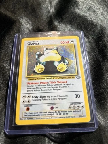 1st Addition Snorlax #11 Holo Rare *Pokemon Card Japanese
