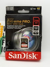 SanDisk 256GB 256G Extreme PRO SD SDXC Card 200MB/s Class 10 UHS-1 U3 4K Memory