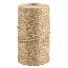 KINGLAKE Natural Jute Twine String 656 Feet 2mm for 656 Feet, Brown