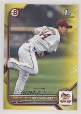 2022 Bowman NPB Nippon Professional Baseball Prospects Yellow Sho Okawara 0j81