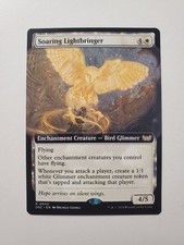 MTG Magic Soaring Lightbringer 42 Duskmourn: House of Horror Extended Art NM