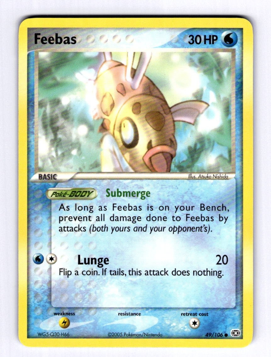 Feebas - 049/106 Emerald #49 (2005) Common NM Pokemon