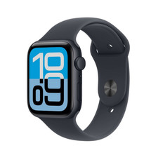 Apple Watch SE 2022 44mm Midnight Aluminum Case with Sport Band, M/L GPS ...