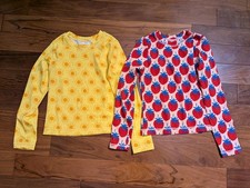 Hanna Andersson 140cm US 10 Swimwear Rash Guard Swim Top Shirt Long Sleeve 2 