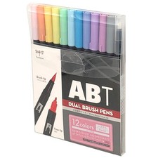 Tombow Brush Pen Dual Brush Pen ABT 12colorset Pastel AB-T12CPA
