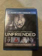 Unfriended Blu-ray dvd combo NO DIGITAL 2015 2 Disc