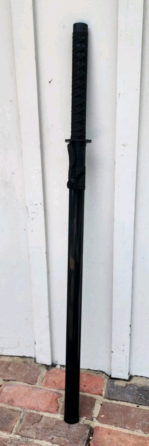 40" Steel Ninja Japanese Samurai Sword Straight Fantasy 30" Blade With Scabbard