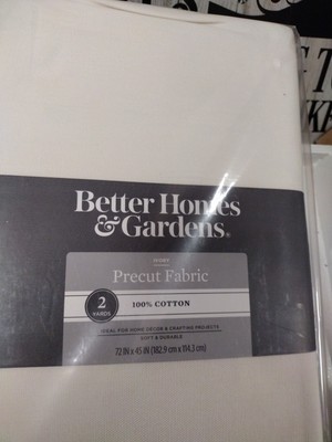 Better Homes & Gardens 100% Cotton Ivory 4 Yards Precut Fabric