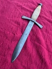 Old dagger made out of  SWORD , Thick blade , Could be ww2 bring back