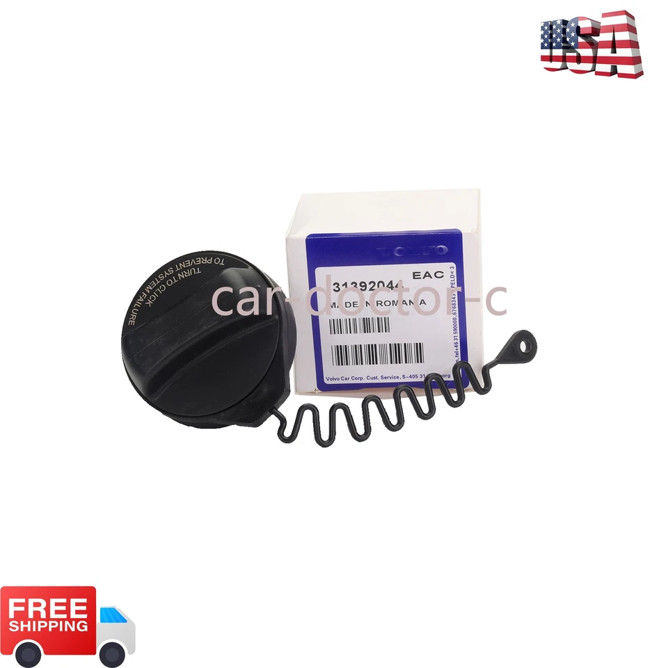 New OEM Fuel Tank Gas Cap Filler W/ Tether 31392044 For Volvo S80 V70 XC90 XC60 - Image 2 of 4