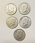 (5) John F Kennedy 40% Silver Halves, Complete Set 1965, 1966, 1967, 1968, 1969