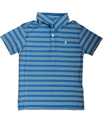 NWT Boys Izod Short Sleeve Polo Shirt  Size XXS 4/5 Regular Fit Blue