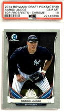 2014 AARON JUDGE BOWMAN CHROME PSA 10 TOPPS RC PRE ROOKIE DRAFT PICK GEM MINT