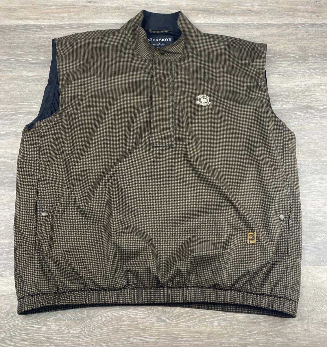 DryJoys by FootJoy Golf Vest Mens XL Wind & Rain Jacket 1/2 Zip