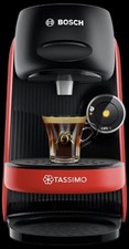 Tassimo by Bosch Finesse Friendly Pod Coffee Machine in Red TAS163EGB