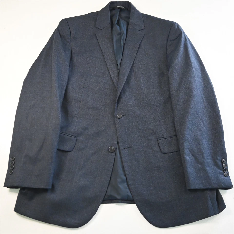 Jos A Bank 44L 38x32 Navy Blue 100% Wool Chelsea Mens Jacket Pants Suit - Image 2 of 4
