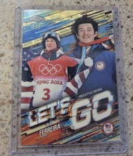 Marketplace image: 2026 Topps US Olympics LETS GO SP 1/1 SUPERFRACTOR GOLD MEDALIST Alex Ferreira