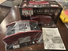 Excalibur World Series of Poker Premium Electronic 2 Deck Card Shuffler 425W-WSO