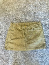 Lucky Brand Blue Denim Mini Skirt Womens Size 2/26 Made in USA Y2K Low Rise
