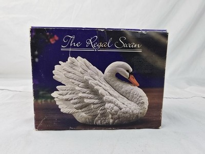 Vintage Royal Heritage ~ ''The Regal Swan'' ~ Porcelain Bisque Hand Painted W/ Box