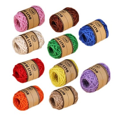 Farbiges Seil 24 Rolls Haushaltspapier Seil kreative DIY -Geschenkdekoration