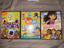 Nick Jr DVD Lot of 3 DVD Nickelodeon Dora Good Condition Tested Working Kids TV